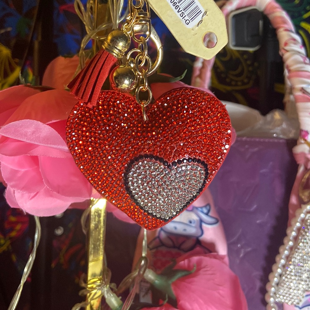 Red Bling Heart